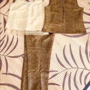 Anne Carson Silk Pant Suit